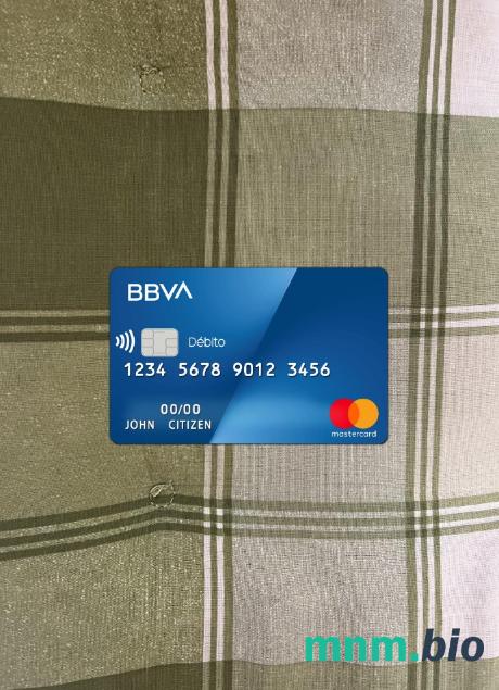 Argentina BBVA bank wygląd zdjęcia mastercard skan PSD + zdjęcie